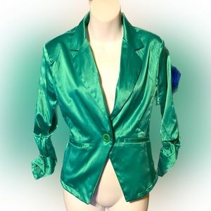 Last Kiss Lapel Collar Single Button Blazer - NWT